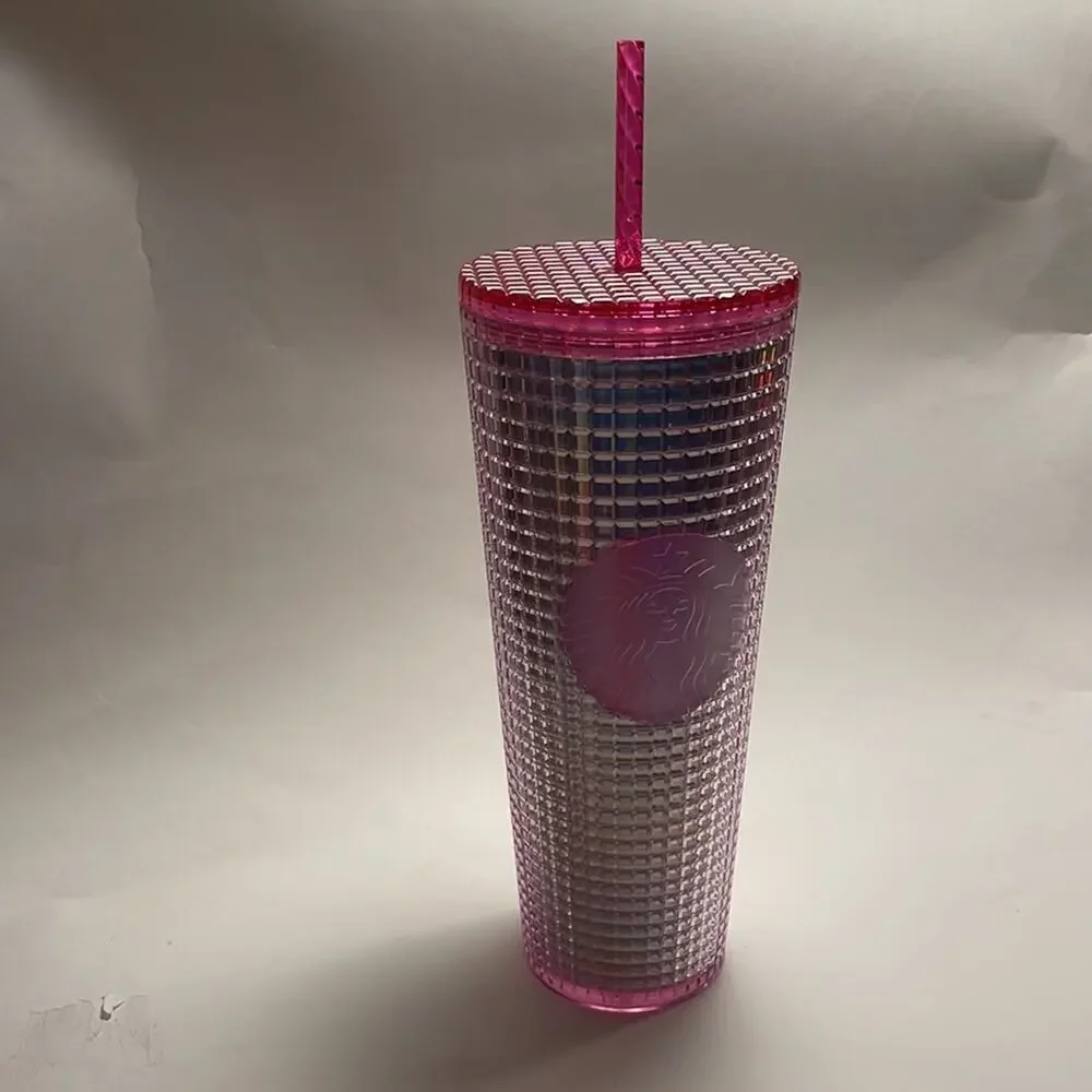 Starbucks NWT Cold Cup Pink 24oz Acrylic Tumbler